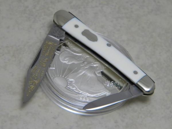 Fight'n Rooster Germany Elephant Ivory "The Captains Rooster" Miniature Half Whittler Knife