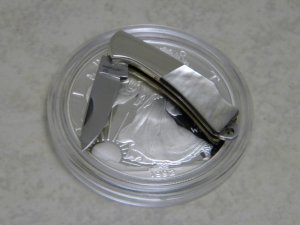 Parker Eagle Brand Japan Black Pearl Miniature Lockback Knife