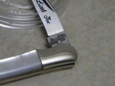 Frost Cutlery Japan Pearl "Little Tex" Miniature Texas Toothpick Knife Frost Cutlery Japan Pearl "Little Tex" Miniature Texas Toothpick Knife