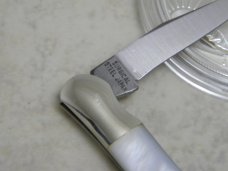 Frost Cutlery Japan Pearl "Little Tex" Miniature Texas Toothpick Knife Frost Cutlery Japan Pearl "Little Tex" Miniature Texas Toothpick Knife