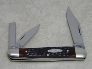 Case XX USA 7 Dot (1973) Pretty Bone 6380 Large Whittler Knife