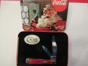 Case XX Christmas, Coca-Cola Red Bone Coke Bottle Pattern# 6225 1/2 SS