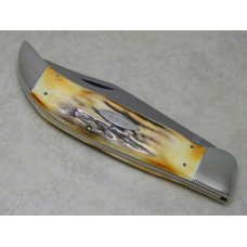 Case XX USA 4 Dot (1976) Stag 5172 SSP Razor Edge Clasp Knife Case XX USA 4 Dot (1976) Stag 5172 SSP Razor Edge Clasp Knife