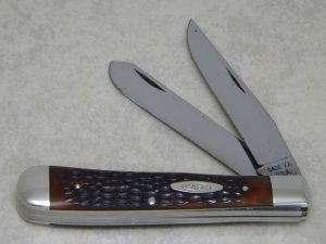Case XX USA 10 Dot (1970) Pretty Bone 6254 Trapper Knife