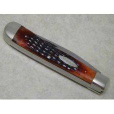 Case XX Stainless USA 1970's Pretty Bone 6254 SSP Tested XX Razor Edge Trapper Knife