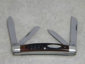Case XX USA 6 Dot (1974) Pretty Bone 64052 Medium 4 Blade Congress Knife