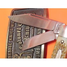 Vintage Colonel Coon 3 Blade Stockman Pocket Knife with Derlin Handles -NOS -Factory Edges on Blades Vintage Colonel Coon 3 Blade Stockman Pocket Knife with Derlin Handles -NOS -Factory Edges on Blades