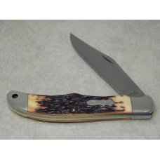 Schrade Walden Stainless 127UH Uncle Henry Staglon Linerlock Folding Hunter Knife & Pouch in Box Schrade Walden Stainless 127UH Uncle Henry Staglon Linerlock Folding Hunter Knife & Pouch in Box