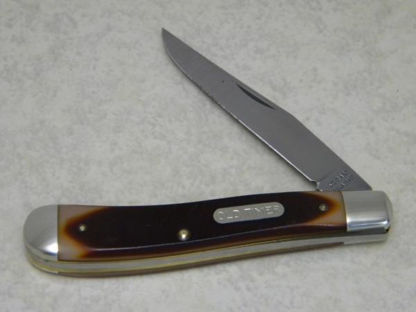 Schrade USA 194OT Delrin Gunstock Trapper Linerlock Knife Schrade USA 194OT Delrin Gunstock Trapper Linerlock Knife
