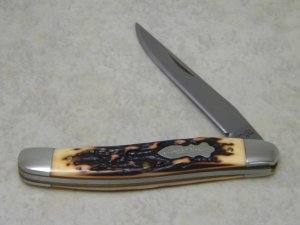 Schrade + USA 197UH Uncle Henry Staglon Cat Paw Linerlock Knife