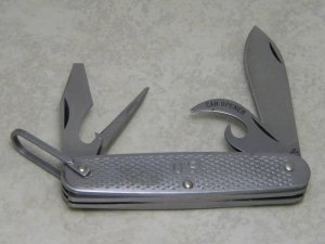 Camillus USA 1987 Metal U.S. United States Military Utility Camp Knife