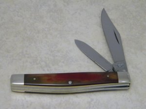 Case XX USA 1 Dot (1979) Smooth Red Appaloosa Bone SR6244 2 Blade Stockman Jack Knife