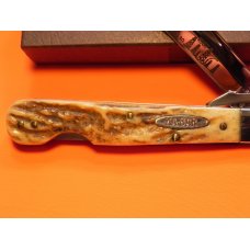 1987 Ka-Bar Cheetah Swing Guard Knife w/ Great Stag Handles - Tulsa Club knife #7 of 30 - NM & NOS 1987 Ka-Bar Cheetah Swing Guard Knife w/ Great Stag Handles - Tulsa Club knife #7 of 30 - NM & NOS