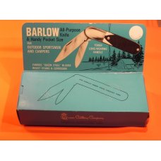 Vintage 1976 Queen #27 Barlow Pocket Knife w Derlin Handles -Queen Steele #27 Made in USA Blade Etch