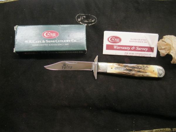 Case Knife XX USA 5111-1/2L Cheetah 2003 Genuine Stag with Scrolled Bolsters Swing Guard Knife Case Knife XX USA 5111-1/2L Cheetah 2003 Genuine Stag with Scrolled Bolsters Swing Guard Knife