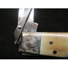 Case Knife XX USA 5111-1/2L Cheetah 2003 Genuine Stag with Scrolled Bolsters Swing Guard Knife Case Knife XX USA 5111-1/2L Cheetah 2003 Genuine Stag with Scrolled Bolsters Swing Guard Knife