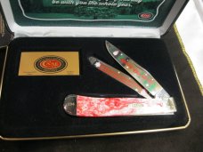 Case XX 9254 SS 2-Blade Trapper Folding Knife Merry Christmas Commemorative Edition # 394 Case XX 9254 SS 2-Blade Trapper Folding Knife Merry Christmas Commemorative Edition # 394