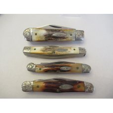 1980 Case XX 75th Anniversary Stag Engraved Set of 7 Knives 1980 Case XX 75th Anniversary Stag Engraved Set of 7 Knives