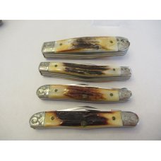 1980 Case XX 75th Anniversary Stag Engraved Set of 7 Knives 1980 Case XX 75th Anniversary Stag Engraved Set of 7 Knives
