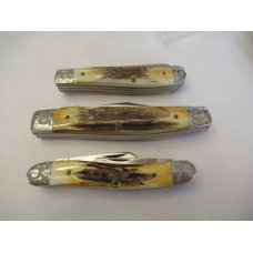1980 Case XX 75th Anniversary Stag Engraved Set of 7 Knives 1980 Case XX 75th Anniversary Stag Engraved Set of 7 Knives