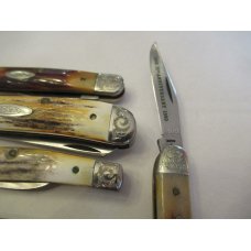 1980 Case XX 75th Anniversary Stag Engraved Set of 7 Knives 1980 Case XX 75th Anniversary Stag Engraved Set of 7 Knives
