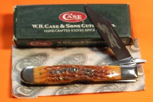 Case xx 2003 Cheetah Knife (6111-1/2 L) w/ Midnight Bone Handles and Rare TESTED XX Shield -NOS