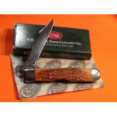 Case xx 2003 Cheetah Knife (6111-1/2 L) w/ Midnight Bone Handles and Rare TESTED XX Shield -NOS Case xx 2003 Cheetah Knife (6111-1/2 L) w/ Midnight Bone Handles and Rare TESTED XX Shield -NOS