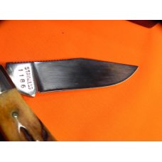 Vintage Ka-Bar Club 1 Blade Folding Lock Back Knife w/ Great Stag Handles & Blade Etch -NOS & NM Vintage Ka-Bar Club 1 Blade Folding Lock Back Knife w/ Great Stag Handles & Blade Etch -NOS & NM