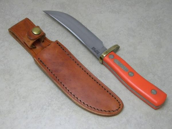 Schrade USA 165 Orange Deer Hunter Fixed Blade Sheath Knife