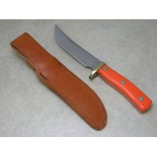 Schrade USA 165 Orange Deer Hunter Fixed Blade Sheath Knife