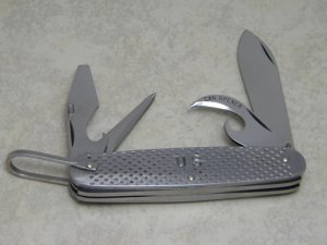 Camillus USA 1967 (Vietnam Era) Metal U.S. United States Military Utility Camp Knife