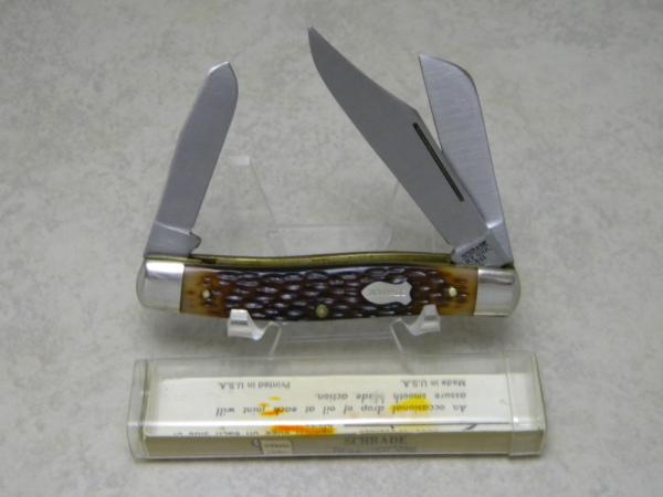 Schrade NY USA 881 Delrin Stockman Knife in Tube Schrade NY USA 881 Delrin Stockman Knife in Tube