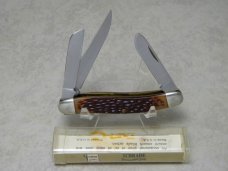 Schrade+ USA 825 Jigged Delrin Razor Blade Stainless Stockman Knife in Tube Schrade+ USA 825 Jigged Delrin Razor Blade Stainless Stockman Knife in Tube