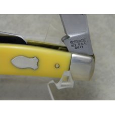 Schrade NY USA 881Y Yellow Stockman Knife in Tube