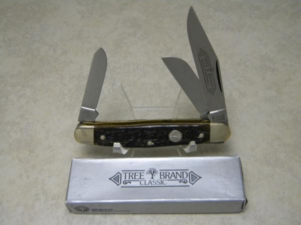 Boker Tree Brand Solingen, Germany 8573B Brown Bone Stockman Knife in Box Boker Tree Brand Solingen, Germany 8573B Brown Bone Stockman Knife in Box