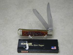 Schrade + USA LTD Super Sharp Bone TRT96 Trapper Knife in Box