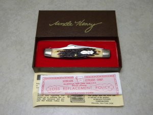 Schrade + USA 885UH Staglon Stockman Knife in Box