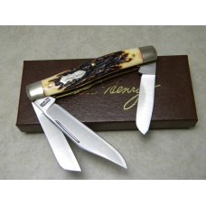 Schrade + USA 885UH Staglon Stockman Knife in Box Schrade + USA 885UH Staglon Stockman Knife in Box