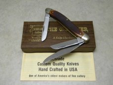 Schatt & Morgan Titusville PA. 2002 Buffalo Horn w/ MOP Shield Sunfish Knife - NIB Schatt & Morgan Titusville PA. 2002 Buffalo Horn w/ MOP Shield Sunfish Knife - NIB