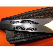 Vintage Parker Brothers Double Edge Blade Smokey Mountain Tooth Pick /Boot knife w Blade Etch - NOS Vintage Parker Brothers Double Edge Blade Smokey Mountain Tooth Pick /Boot knife w Blade Etch - NOS