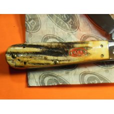Case xx 1988 Collectors Club Daddy Barlow Knife w/ Fantastic Stag & CCC Shield & Red Blade Etch -NOS Case xx 1988 Collectors Club Daddy Barlow Knife w/ Fantastic Stag & CCC Shield & Red Blade Etch -NOS