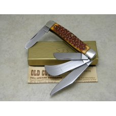 Old Cutler USA Jigged Delrin Carbon Steel 538 4-Blade Stockman Knife in Box Old Cutler USA Jigged Delrin Carbon Steel 538 4-Blade Stockman Knife in Box