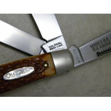 Old Cutler USA Jigged Delrin Carbon Steel 538 4-Blade Stockman Knife in Box Old Cutler USA Jigged Delrin Carbon Steel 538 4-Blade Stockman Knife in Box