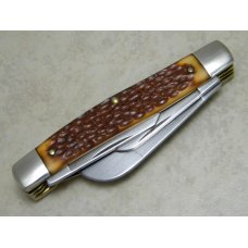 Old Cutler USA Jigged Delrin Carbon Steel 538 4-Blade Stockman Knife in Box Old Cutler USA Jigged Delrin Carbon Steel 538 4-Blade Stockman Knife in Box