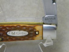 Old Cutler USA Jigged Delrin 527 Carbon Steel Muskrat Knife in Box