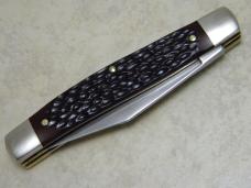 Old Cutler USA Jigged Delrin 523 Carbon Steel Jack Knife in Box