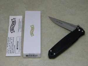 Carl Walther Allied Forces 440A Combat Linerlock Knife in Box 
