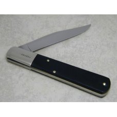 Queen Slick Black LTD ED USA Bicentennial Daddy Barlow Knife on Wooden Display 1976 Queen Slick Black LTD ED USA Bicentennial Daddy Barlow Knife on Wooden Display 1976