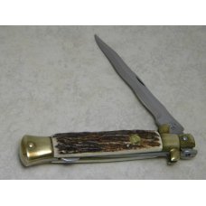 Kissing Crane KC48 Rostfrei Made in Germany Stag Large Stiletto Knife in Box Kissing Crane KC48 Rostfrei Made in Germany Stag Large Stiletto Knife in Box