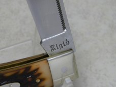 Rigid USA (Made by Camillus) Delrin RG77 Bear Tooth Lockback Knife in Box